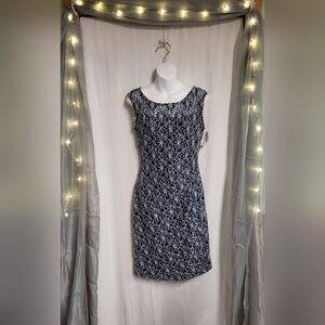 Blue lace short dress by Roz n Ali